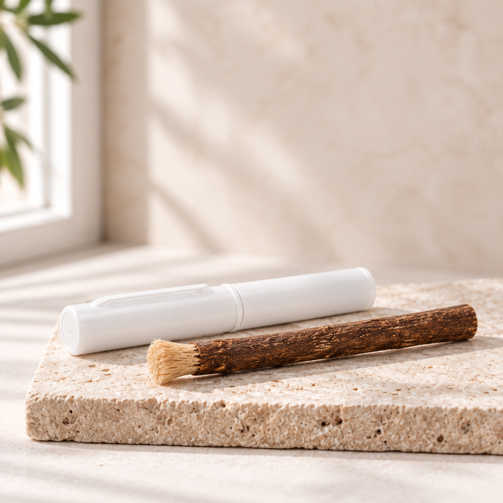Miswak aus Olivenholz, 5er-Set mit Etui